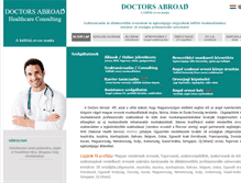 Tablet Screenshot of doctorsabroad.hu